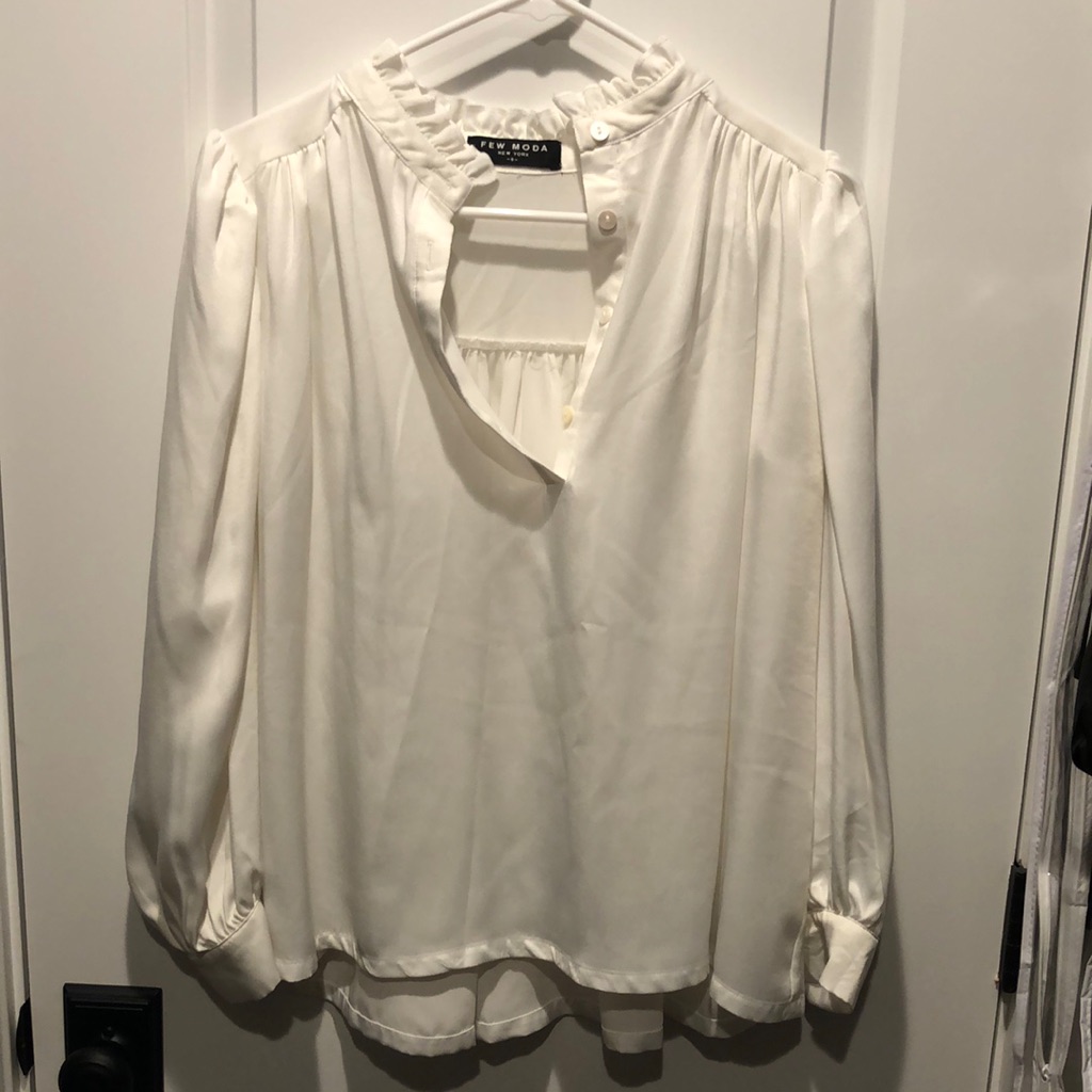 Brand New Few Moda White Blouse Small